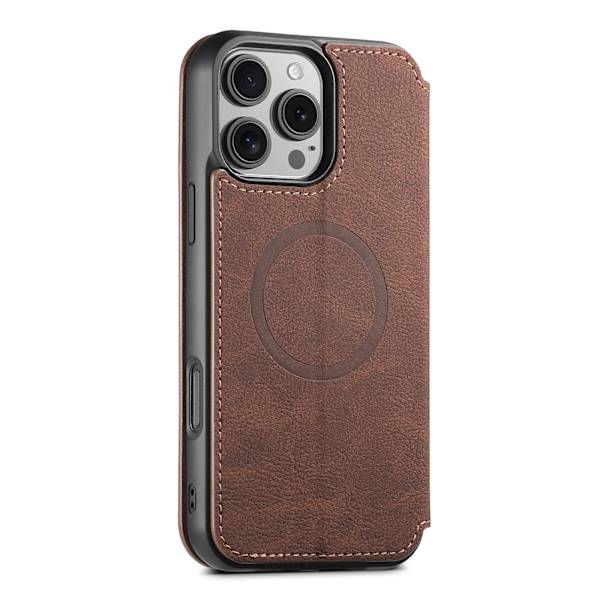 iPhone 16 Pro Plånboksfodral - Stilren & Praktisk Design Svart