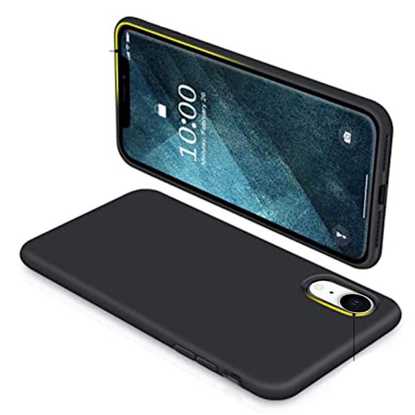 iPhone XR - Stilsäkert Silikonskal Svart