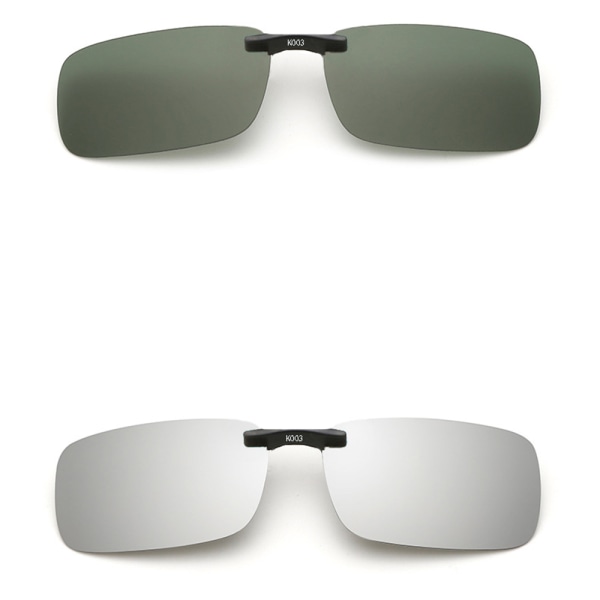 Effektfulla Clip-on Solglasögon Polarized Svart