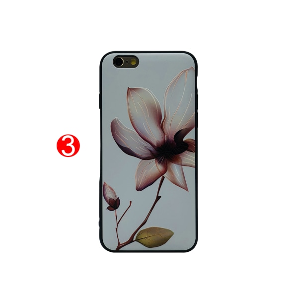 LEMAN Skal med Blom-motiv för iPhone 6/6S Plus 3