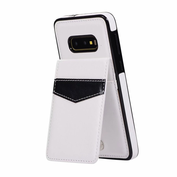 Stilfuldt smart cover med kortrum - Samsung Galaxy S10E Brun