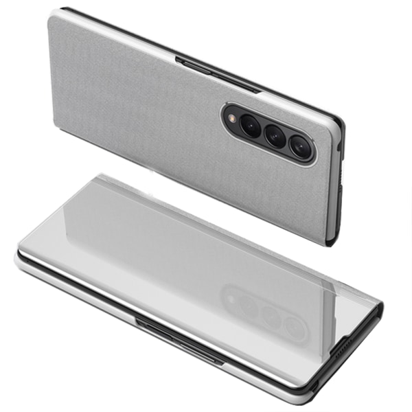 Elegant LEMAN cover - Samsung Galaxy Z Fold 4 Silver