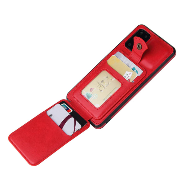 Professionellt Skal Korthållare - Samsung Galaxy S20 Ultra Röd