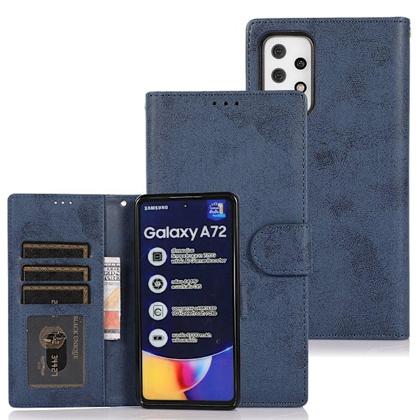 Smidigt Plånboksfodral - Samsung Galaxy A72 Svart