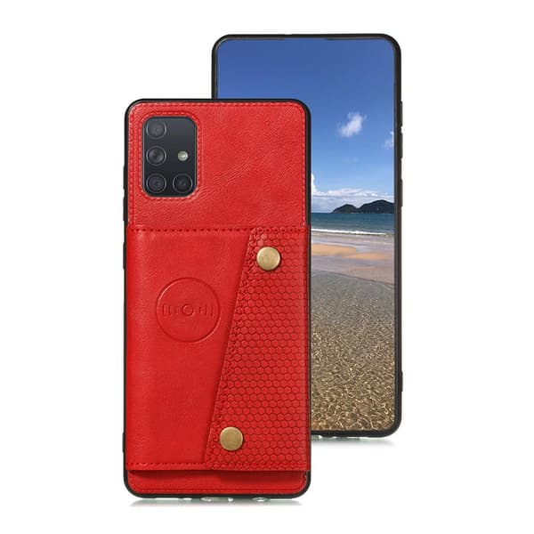 Praktisk cover med kortrum - Samsung Galaxy A52 Grå