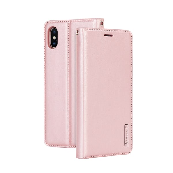 T-Casual - Elegant Fodral med Plånbok till iPhone XS Max Guld