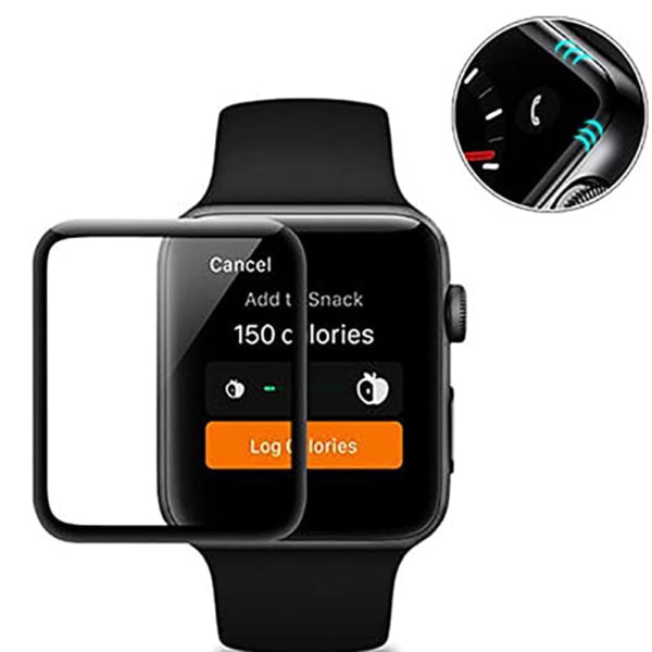 Apple Watch S4/S5 Mjukt Skärmskydd Svart 40mm