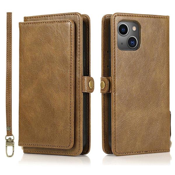 Praktiskt Kraftfullt Plånboksfodral - iPhone 13 Mini Mörkblå