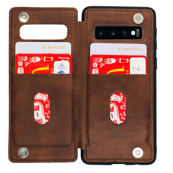 Skyddande Smart Skal (Hanman) - Samsung Galaxy S10 Mörkblå