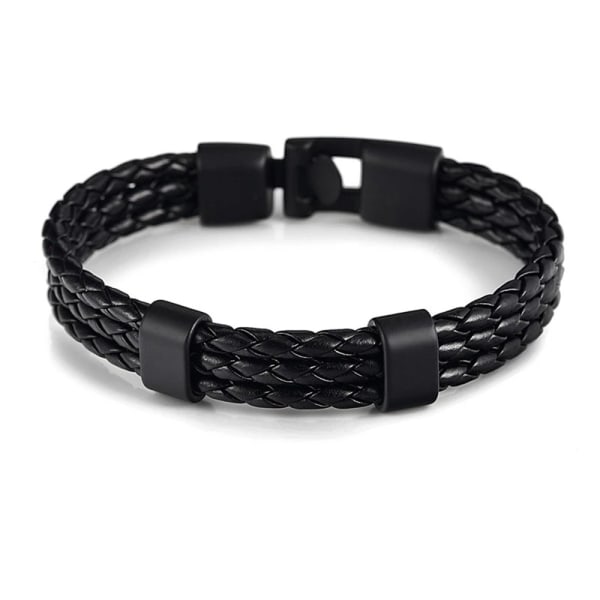 Unisex-Armband - Stilrent & Bekvämt i PU-Läder Svart