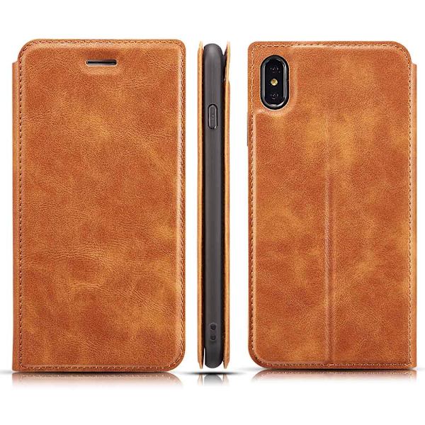 Skyddande Pl�nboksfodral - iPhone X/XS Röd