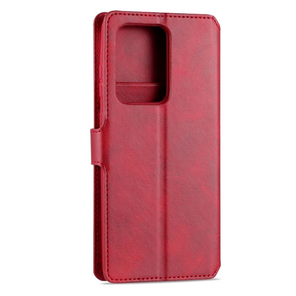 Kestävä retrolompakkokotelo - Samsung Galaxy S20 Röd