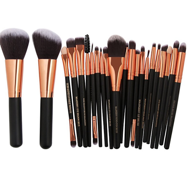 22-delars Originalborstset från KABUKI-Minerals Svart