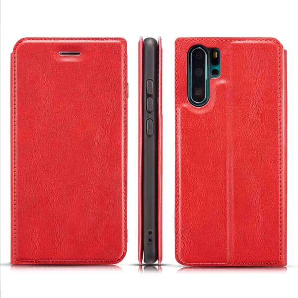 Huawei P30 Pro - Effektfullt Plånboksfodral (Retro) Svart Svart