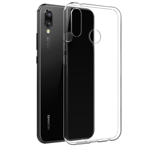 Smart Silicone Cover (Ruff-Grip) Huawei P20 Lite -puhelimelle Transparent/Genomskinlig
