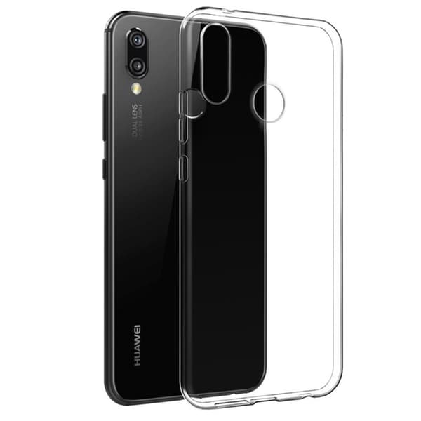 Smart Skyddsskal i Silikon (Ruff-Grip) till Huawei P20 Lite Transparent