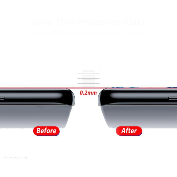 2-PACK Galaxy S21 Ultra HD-Clear Ultratunt Kameralinsskydd Transparent