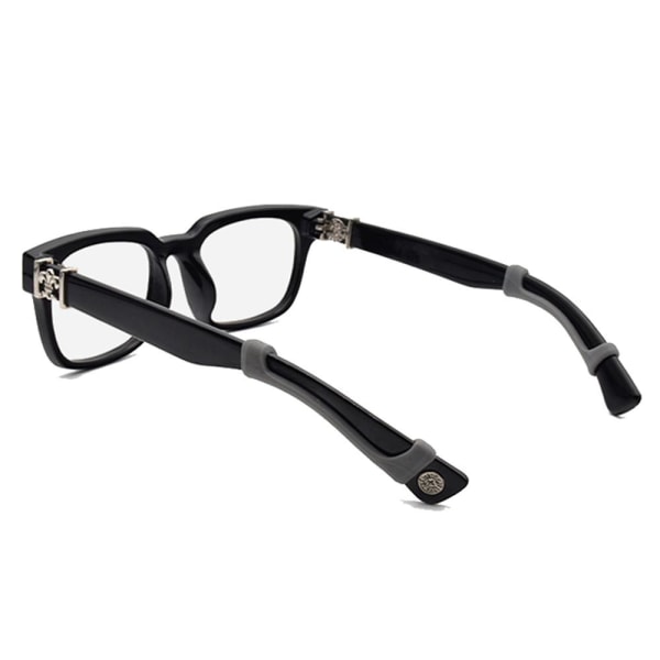 1-Par Mjuk Bekväm Anti-Slip Glasögon Krokar Svart