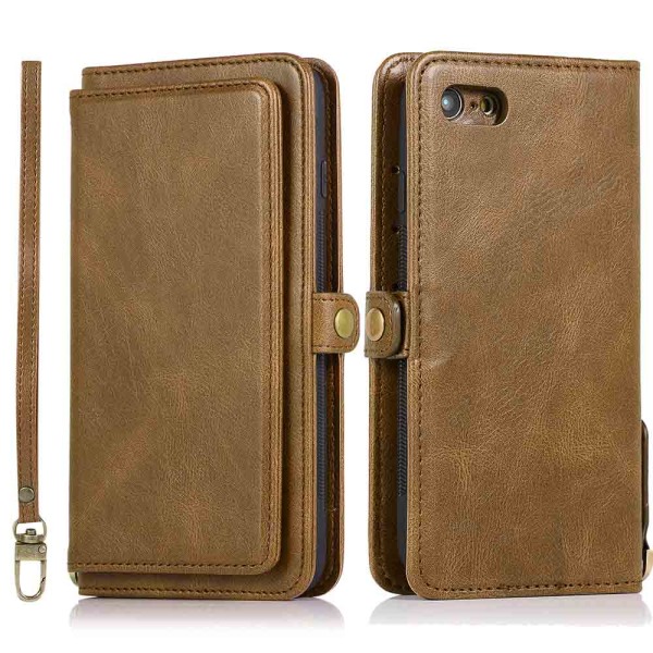 Smart Double Wallet Case - iPhone 7 Svart