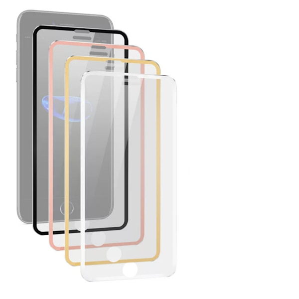 HuTech Skärmskydd med Aluminiumram för iPhone XR Guld