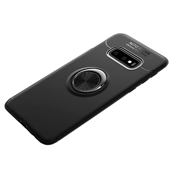 Samsung Galaxy S10 Plus - Karbon Design Skal Ringhållare Svart/Blå