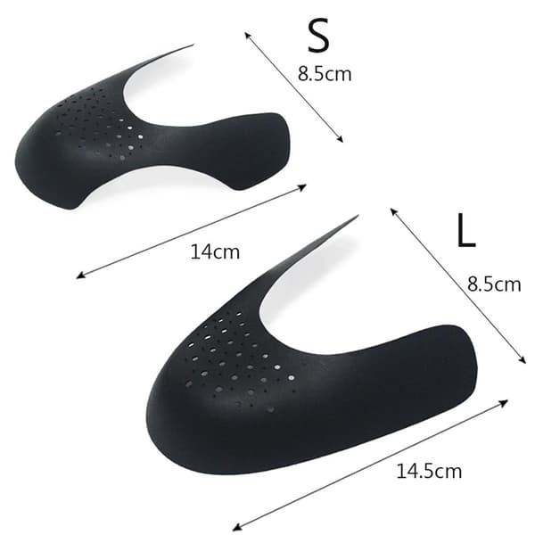 Praktisk Sneaker Anti-Rynke Beskyttelse Svart Small