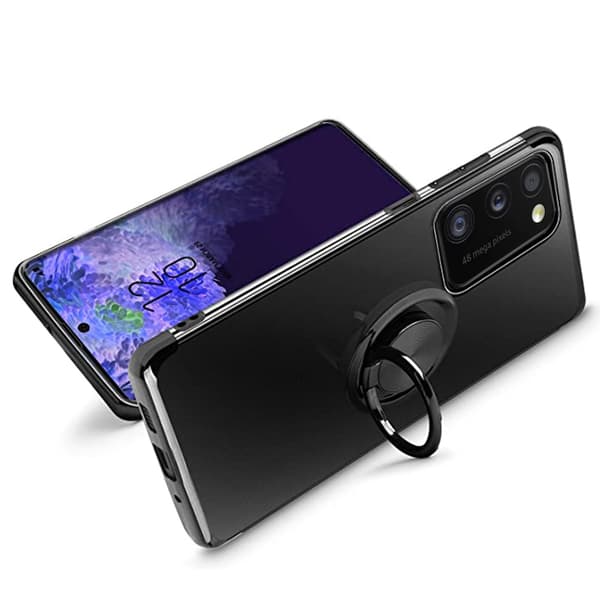 Glat FLOVEME etui med ringholder - Samsung Galaxy A41 Silver