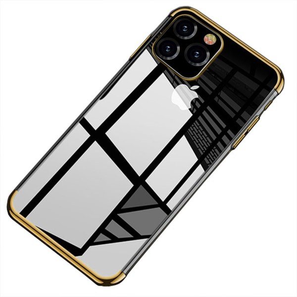 Stilig Floveme silikondeksel - iPhone 13 Pro Guld