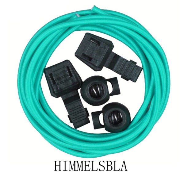 Elastiska Skosnören (Hög Kvalitet) 100cm Himmelsblå