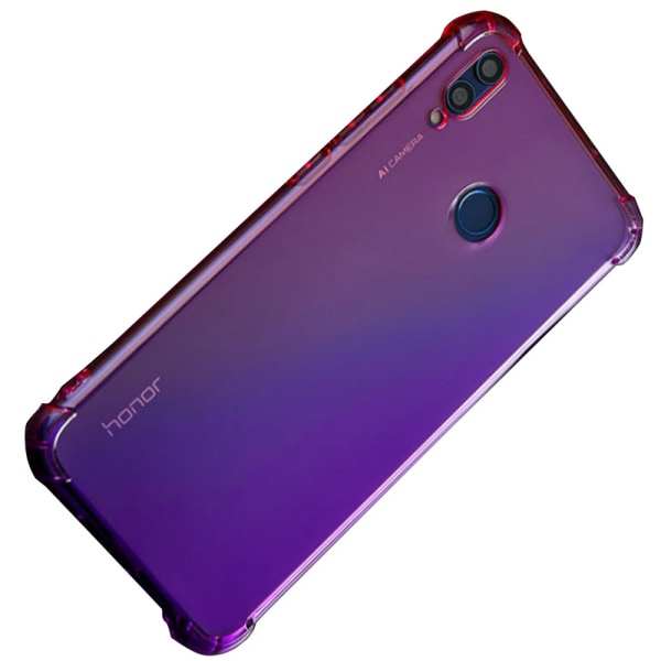 Huawei P20 Lite - Skyddande Smart Silikonskal (Floveme) Blå/Rosa