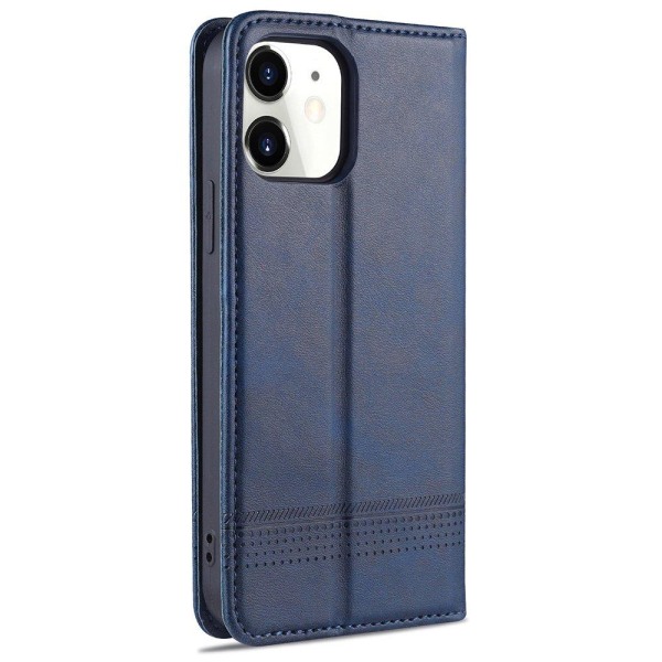 Glatt (Azns) lommebokdeksel - iPhone 12 Mini Blå