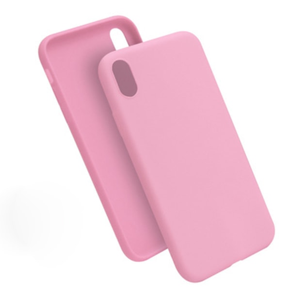 iPhone XR - Silikonecover i mat design Ljusrosa