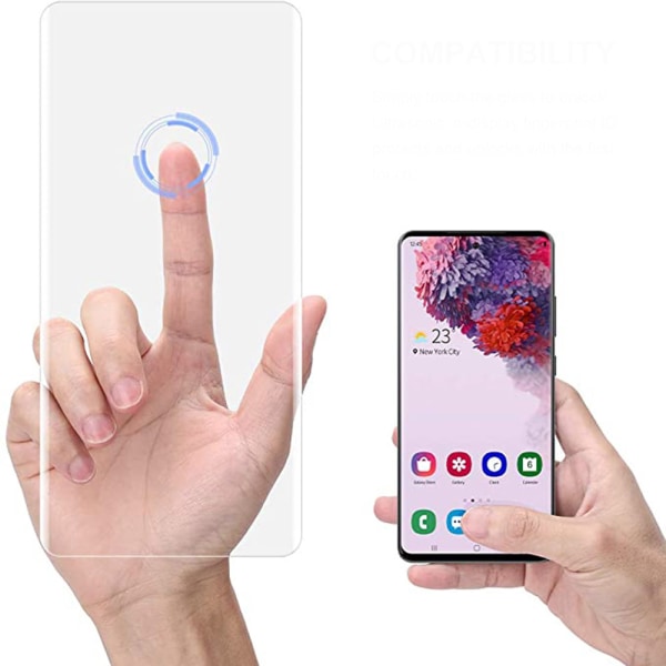 Tynn og myk skjermbeskytter (PET) for Samsung Galaxy S21 Transparent