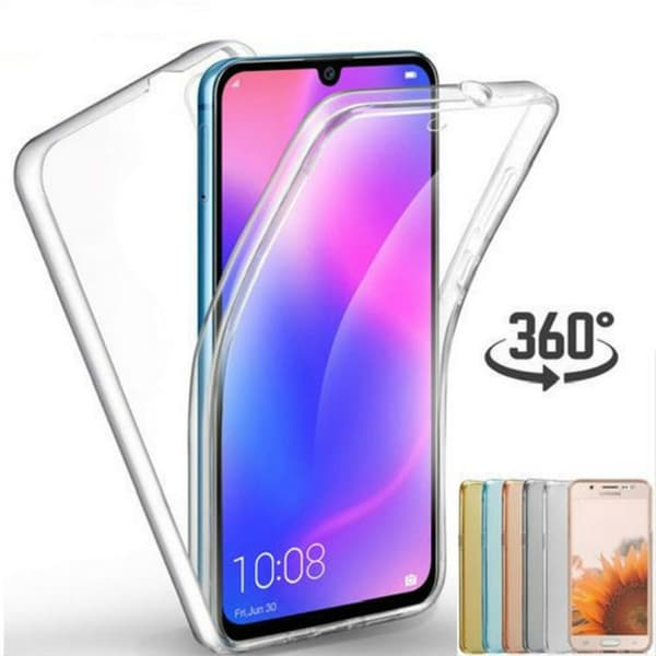 Huawei Y6 2019 - Robust Kraftfullt Dubbelsidigt Silikonskal Rosa