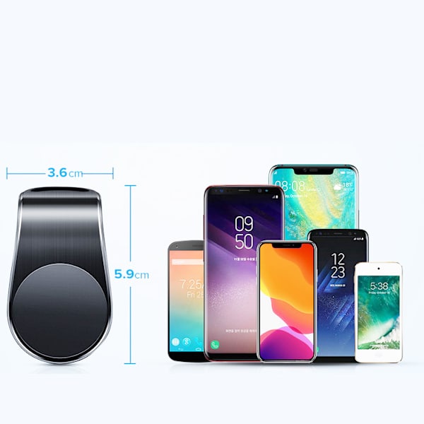 Smidigt Smart Magnetiskt Bilhållare Silver