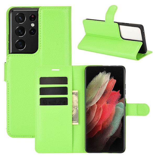 Stilsäkert NKOBEE Plånboksfodral - Samsung Galaxy S21 Ultra Blå