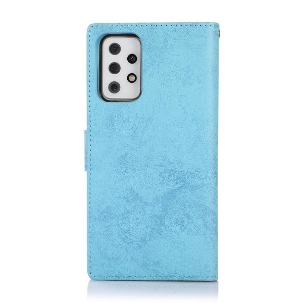 Smooth Wallet Case - Samsung Galaxy A72 Ljusblå