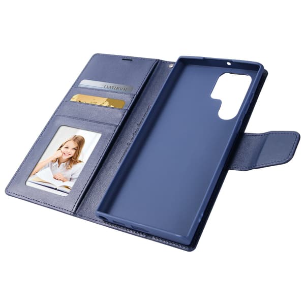Smooth Wallet Case - Samsung Galaxy S22 Ultra Svart