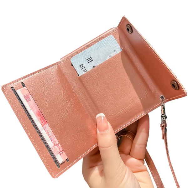 Smart deksel med kortholder - Samsung Galaxy Z Flip 4 Rosa