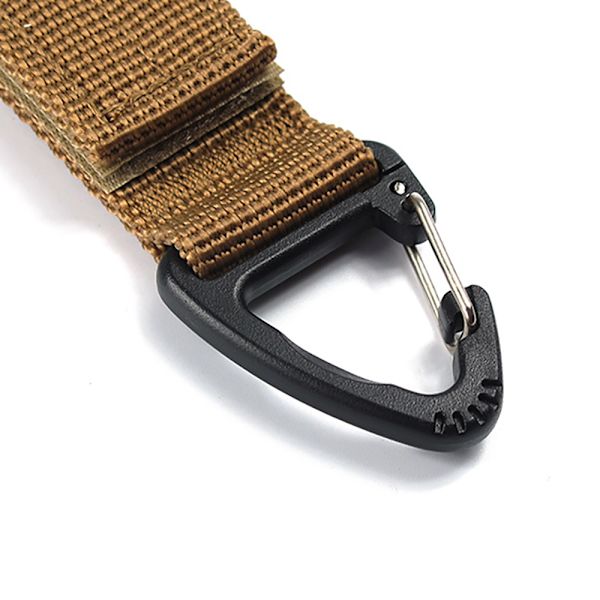 Hållbar Taktisk Nyckelkrok Ryggsäck Webbing MOLLE Khaki