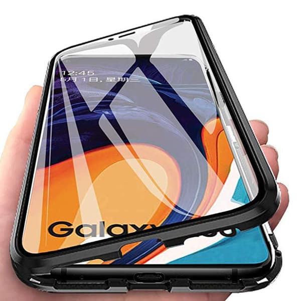 Stilfuldt dobbelt magnetisk cover - Samsung Galaxy A20E Röd