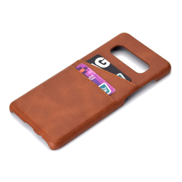 Skal med kortfack för Samsung Galaxy S10 Plus (Vintage) Ljusbrun