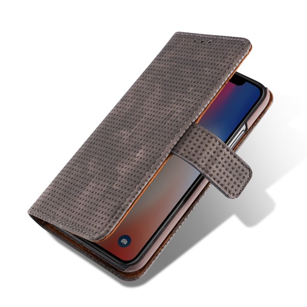 Etui med tegnebog "Vintage Mesh" til iPhone XS Max Blå