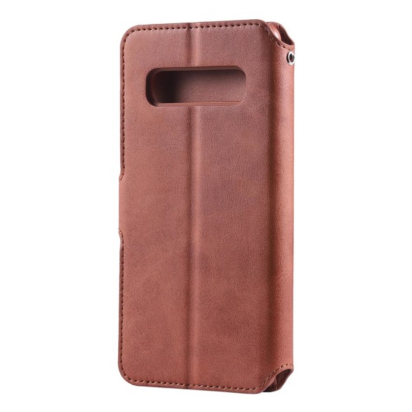 Samsung Galaxy S10 - Stilfuldt Smart Wallet etui Röd