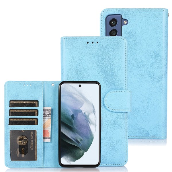 Smooth Wallet Case - Samsung Galaxy S21 FE Himmelsblå