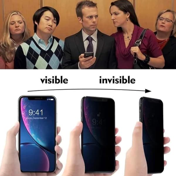 3-PACK  iPhone 15  Integritetsskyddande Hydrogel Mjuk Filmskärmskydd Transparent