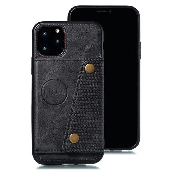 Tyylikäs suojakotelo korttipaikalla - iPhone 13 Pro Röd