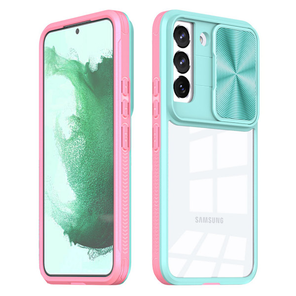 Skyddande Skal Kameraskydd - Samsung Galaxy S23 Plus Rosa/Grön
