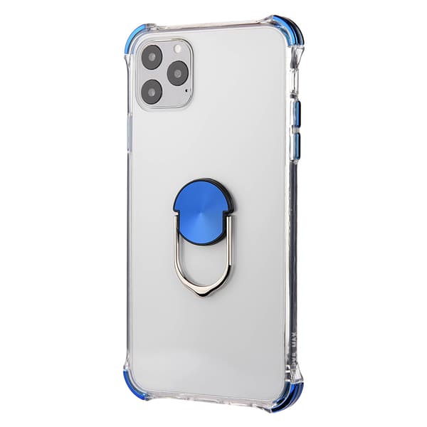 iPhone 11 Pro - Stötdämpande Skal med Ringhållare Svart
