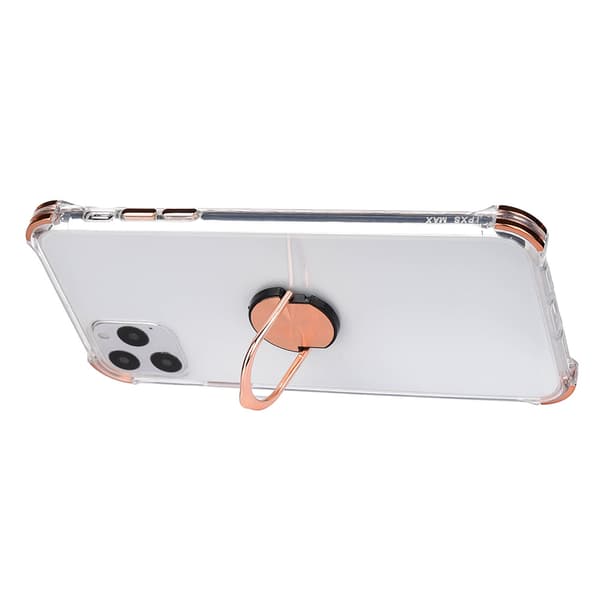 iPhone 11 Pro Max - Skyddsskal med Ringhållare Svart
